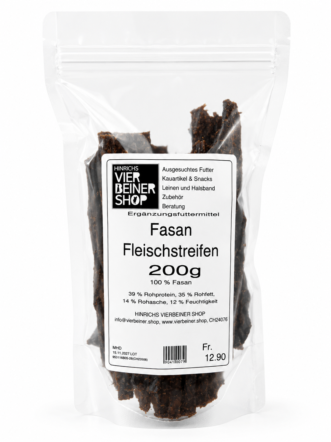 Fasan Fleischstreifen 200g