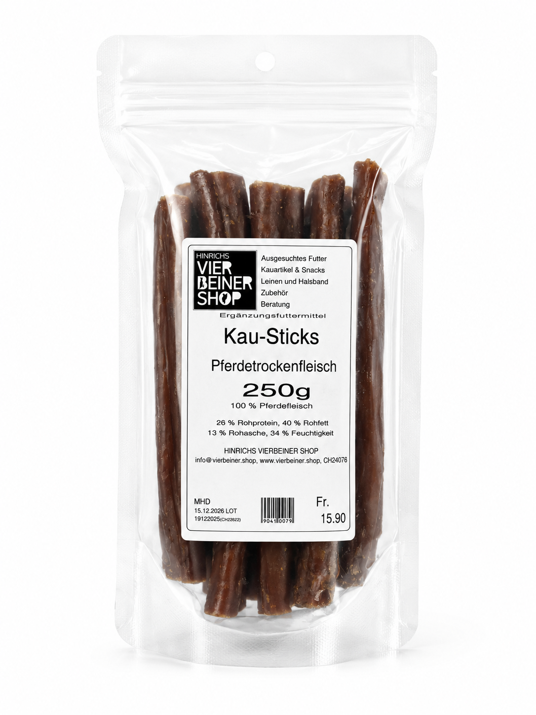 Kau-Sticks Pferdetrockenfleisch 250g