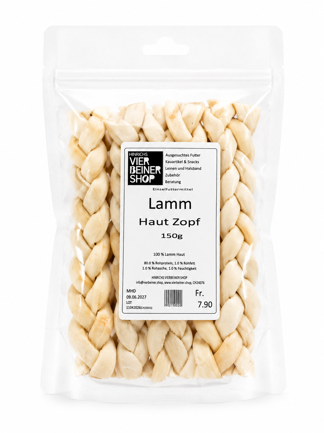 Lamm Haut Zopf 150g