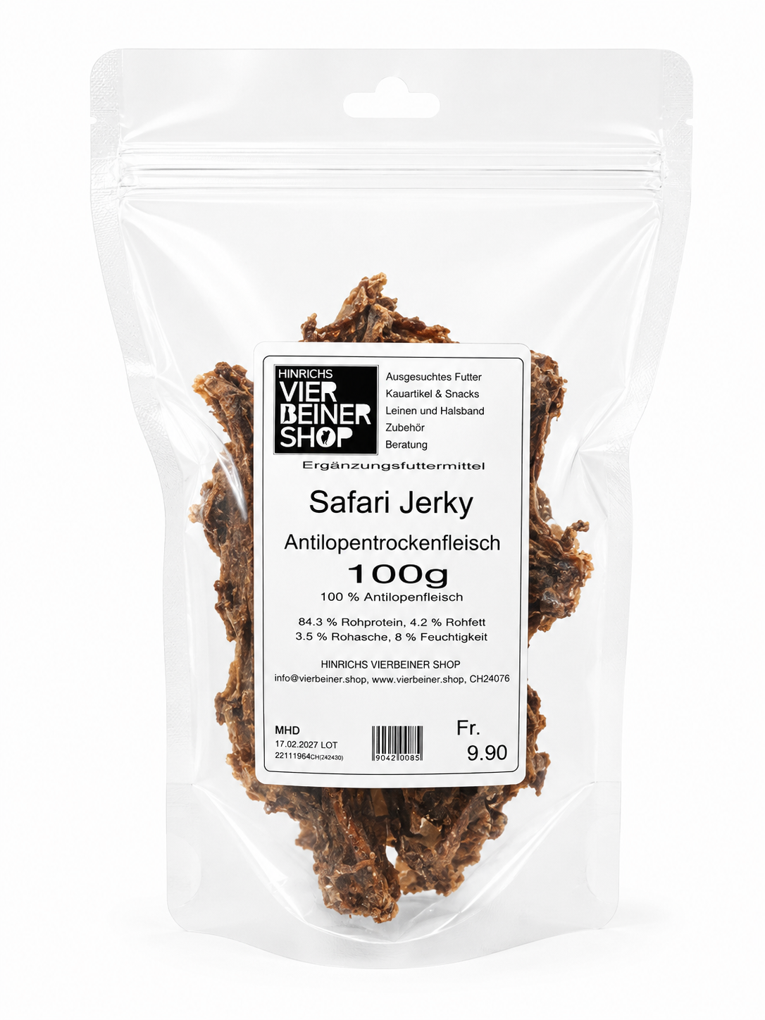 Safari Jerky – Antilopentrockenfleisch 100g