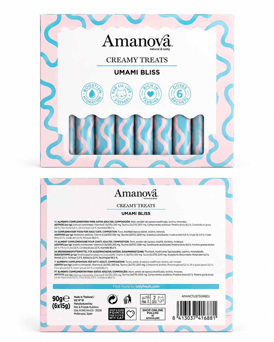 Amanova Creamy Treats – Umami Bliss (6x15g)