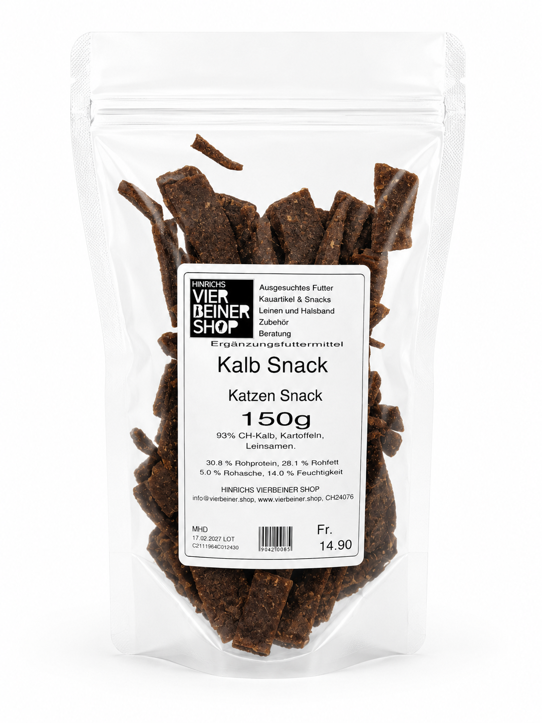 Kalb Snack – Katzen Snack 150g