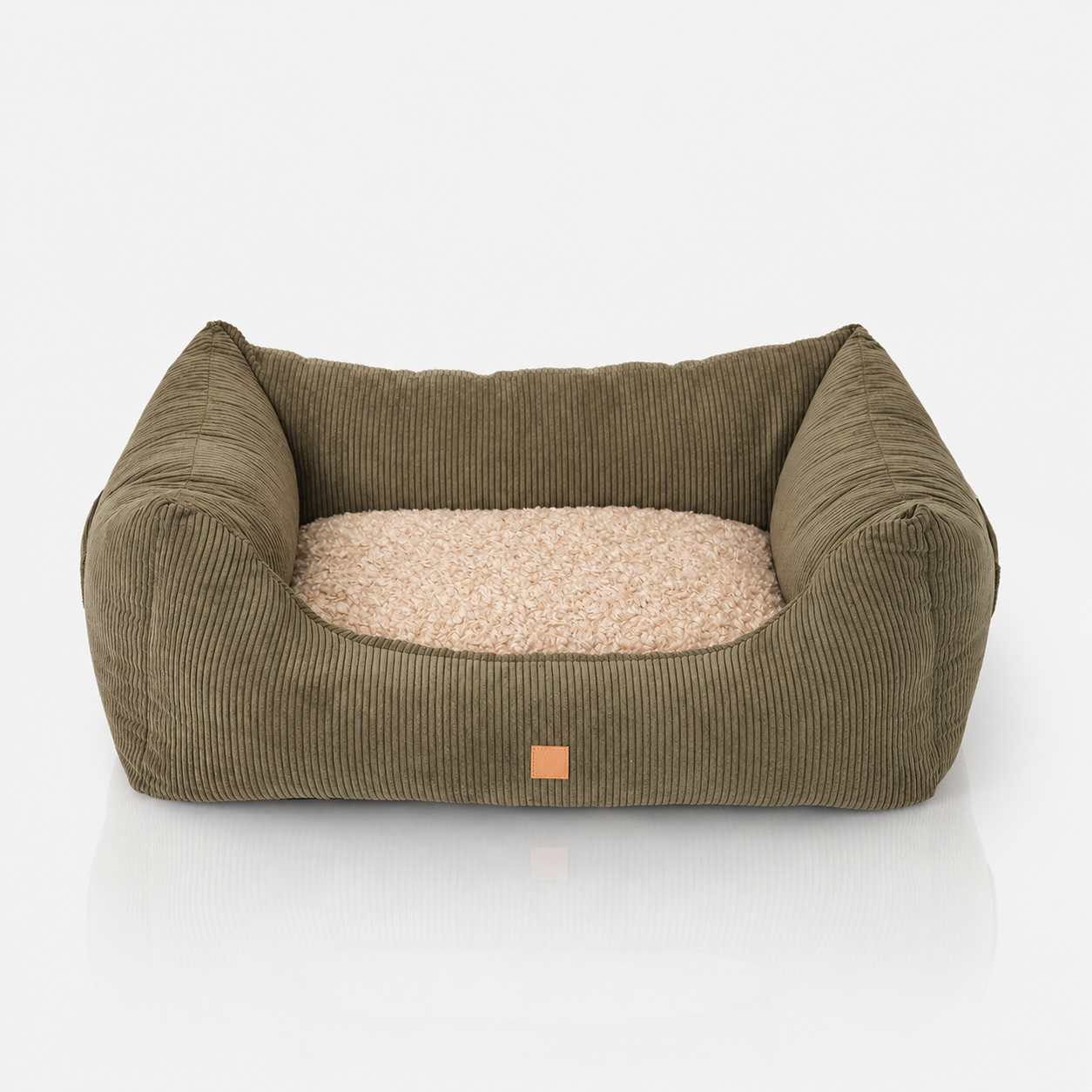 Kingston Cord Double Face Hundebett – Beige/Brown