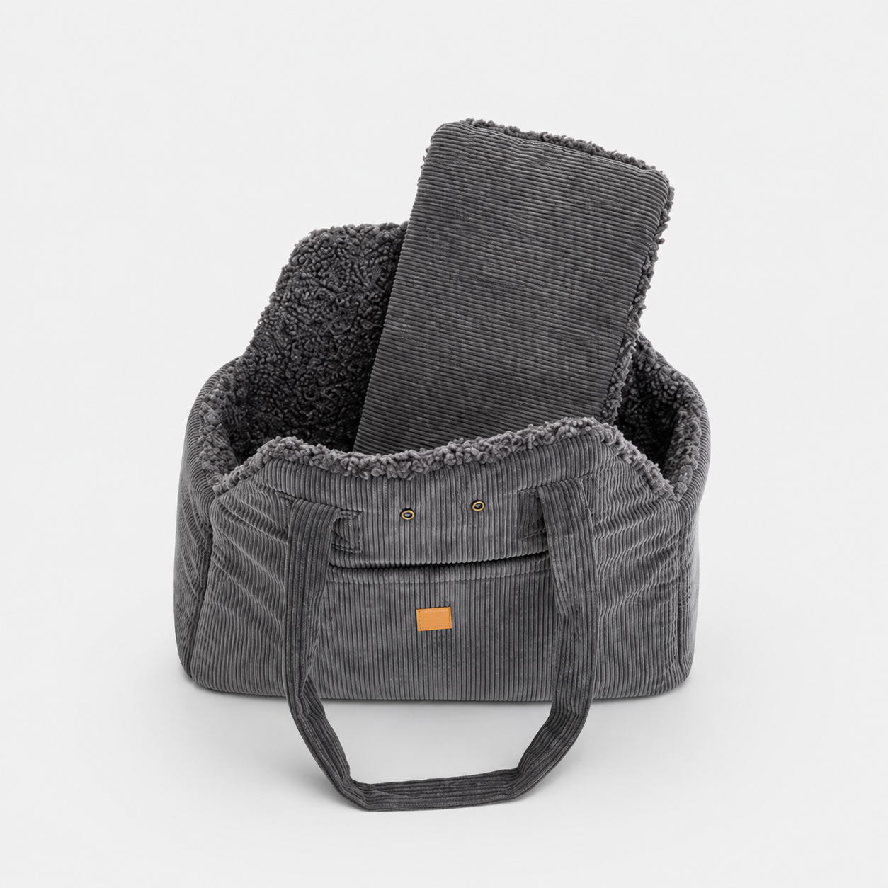 Lucky Dog Bag – Grey, mit Hund